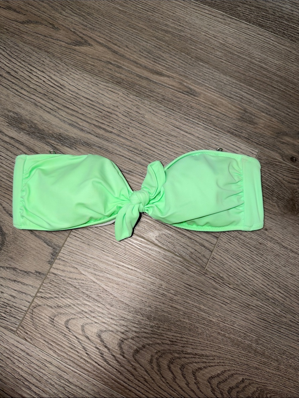 Victoria's Secret Girls Neon Lime Bandeau Swim Top